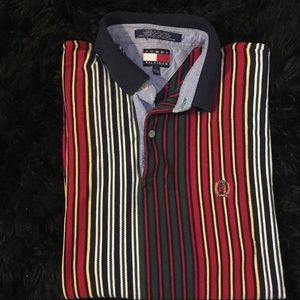 Tommy Hilfiger vertical striped polo